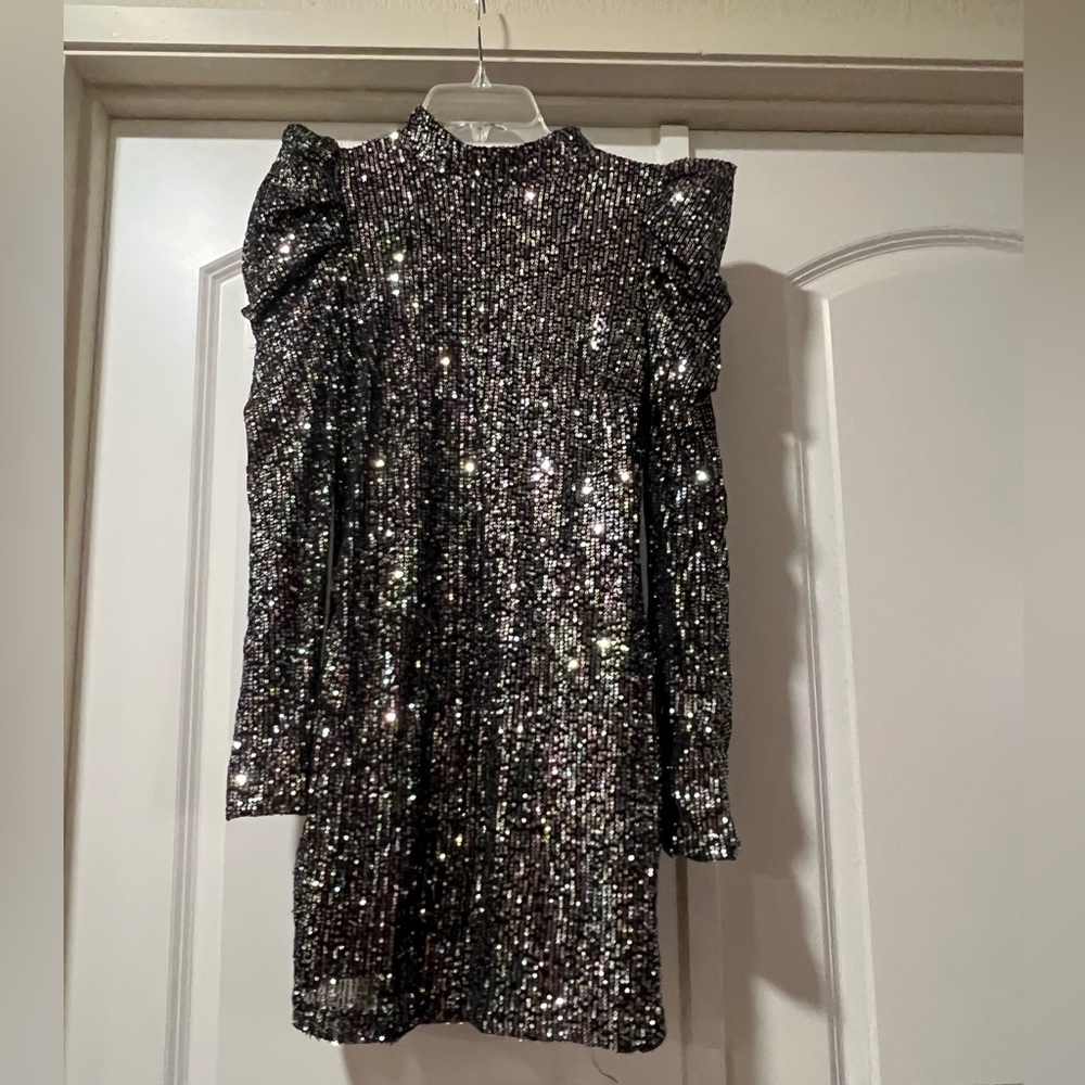 NWT TCEC Drew Metallic Mini Dress Size M
